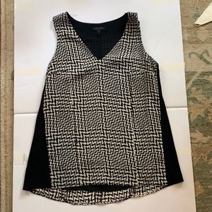 Rag & Bone Silk Black & White Printed Blouse